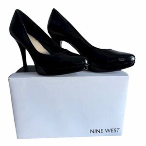 Nine West Black Patent Leather Heels – Women’s Size 6.5